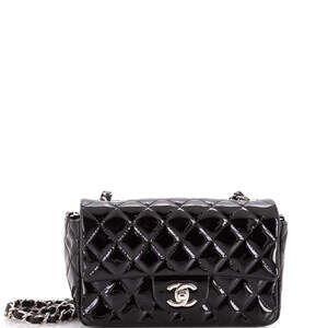 Chanel Mini Classic Single Flap Bag Quilted Patent